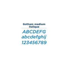 Gotham Medium Italique