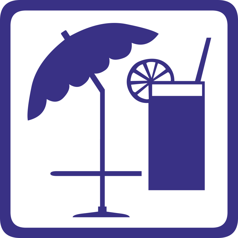 Parasol et cocktail