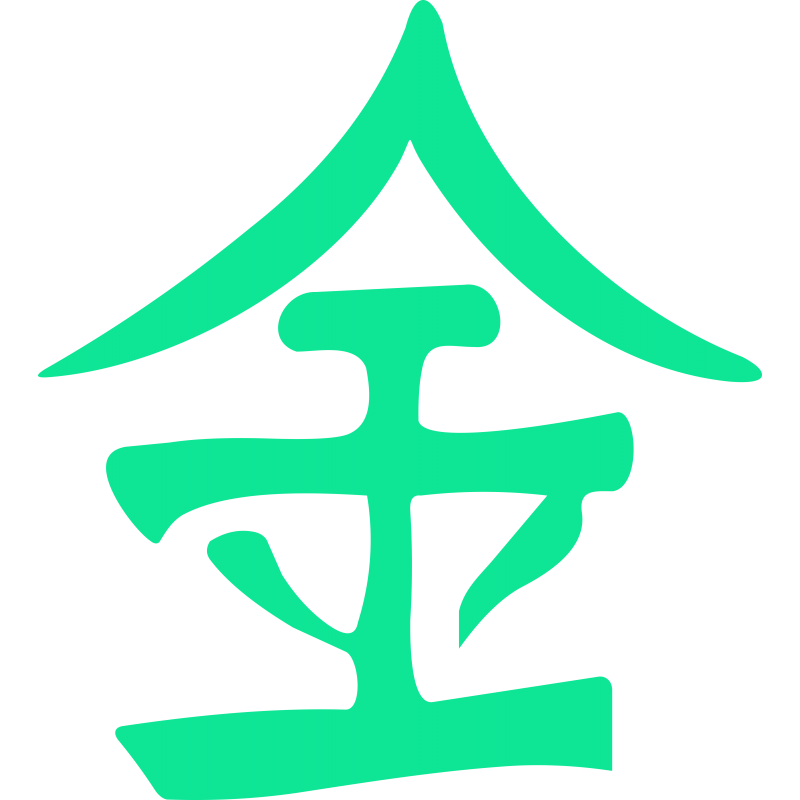 Symbole chinois Or Precieux