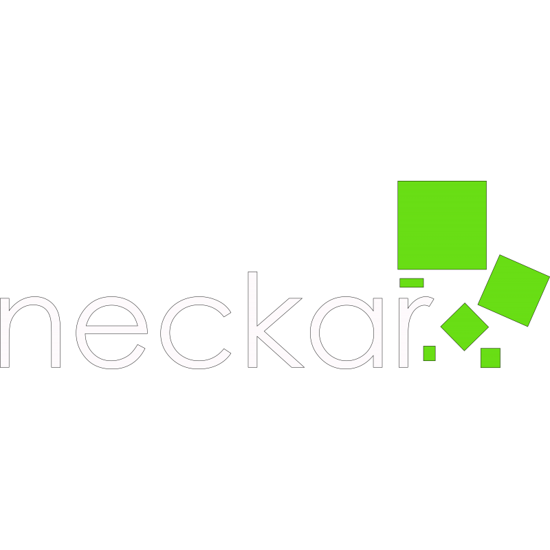 Logo Neckar (découpe blanc et vert)