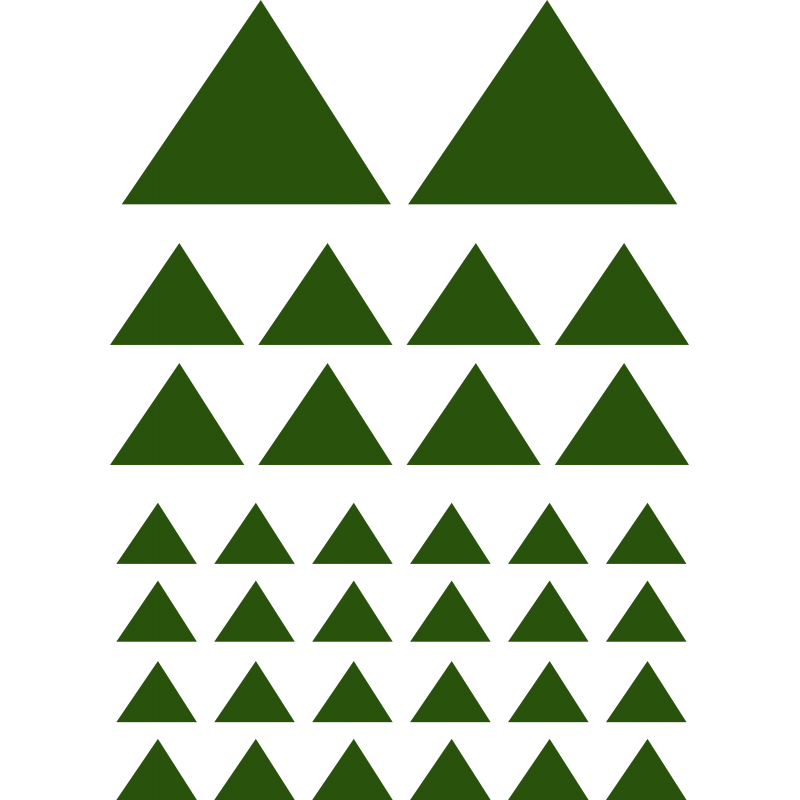 Planche Triangles Pleins