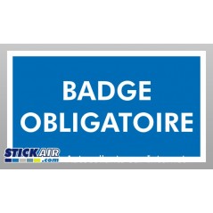 Badge Obligatoire