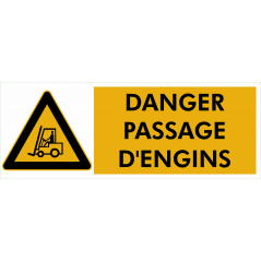 Danger passage engins