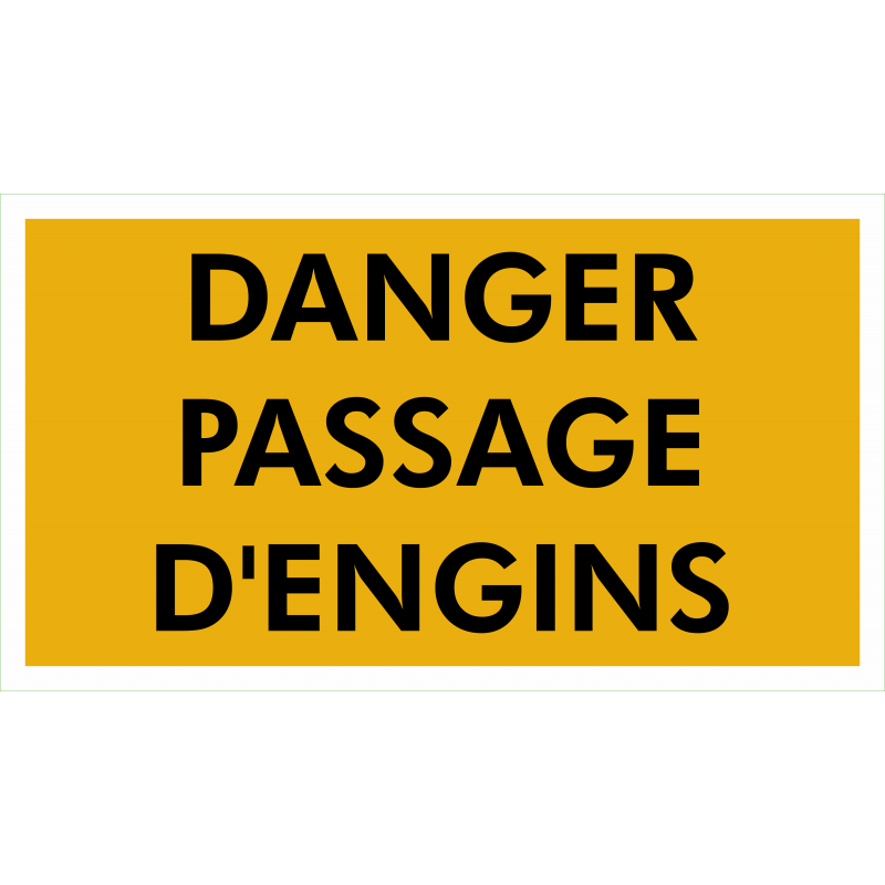 Danger passage engins