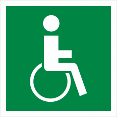 Sortie de secours pour handicapes