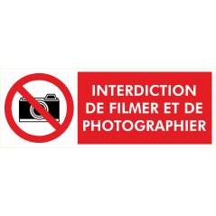 Interdiction filmer ou photographier