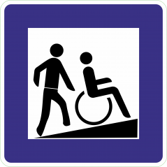 Plan incline pour handicapes