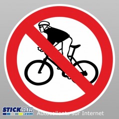 Cycliste interdit