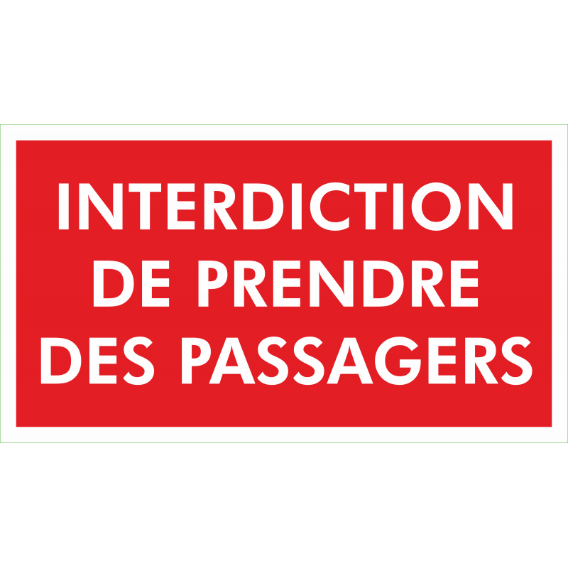 Passagers interdits