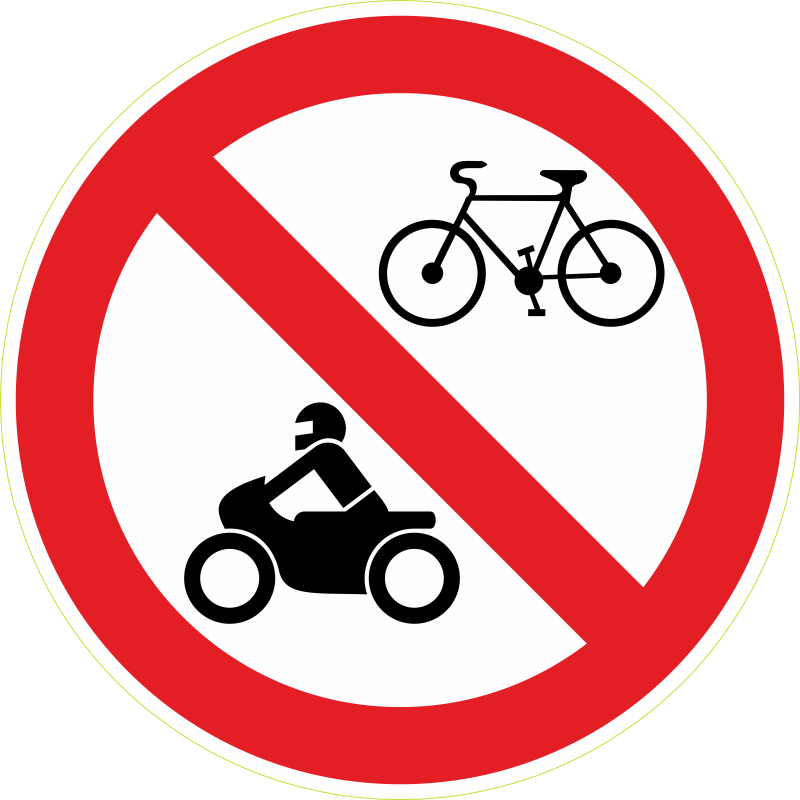 Deux roues interdits