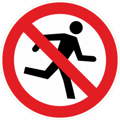 Interdiction de courir