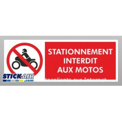 Stationnement interdit aux motos