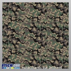 Feuille Camouflage Forest 60 x 60cm
