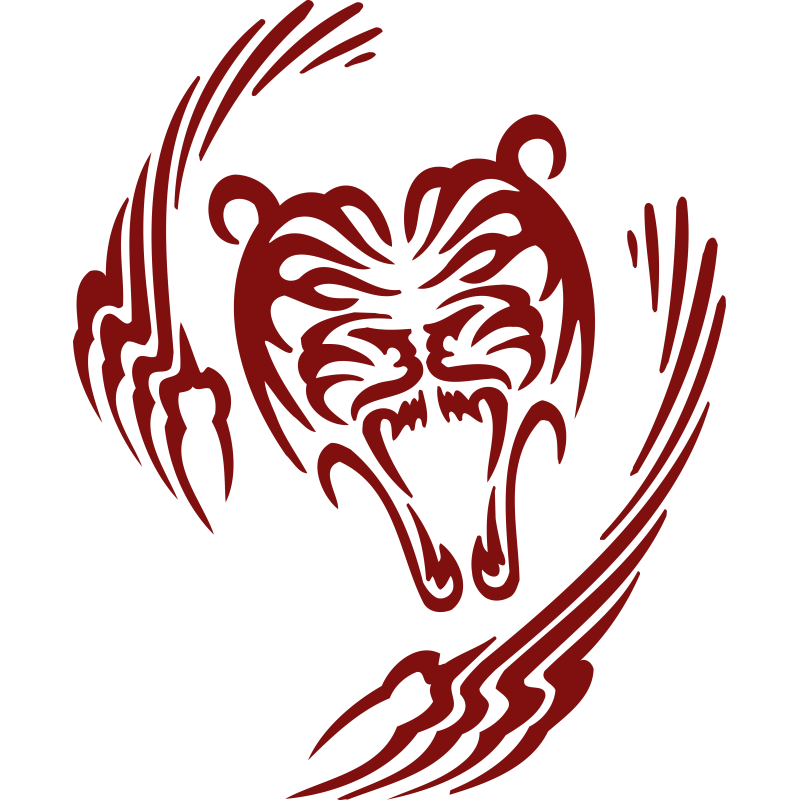 Tigre griffes tribal