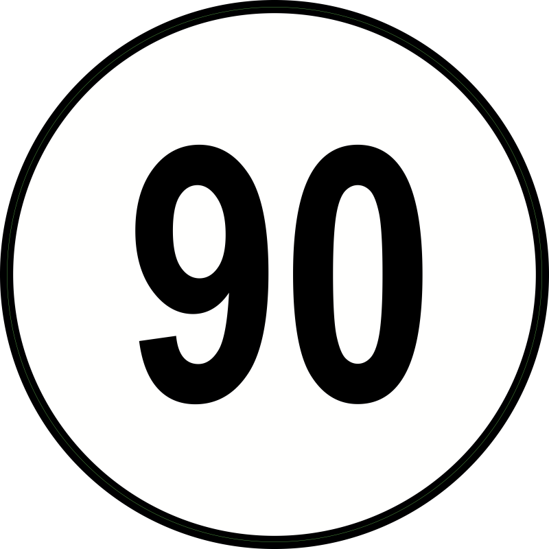 Limitation de vitesse 90