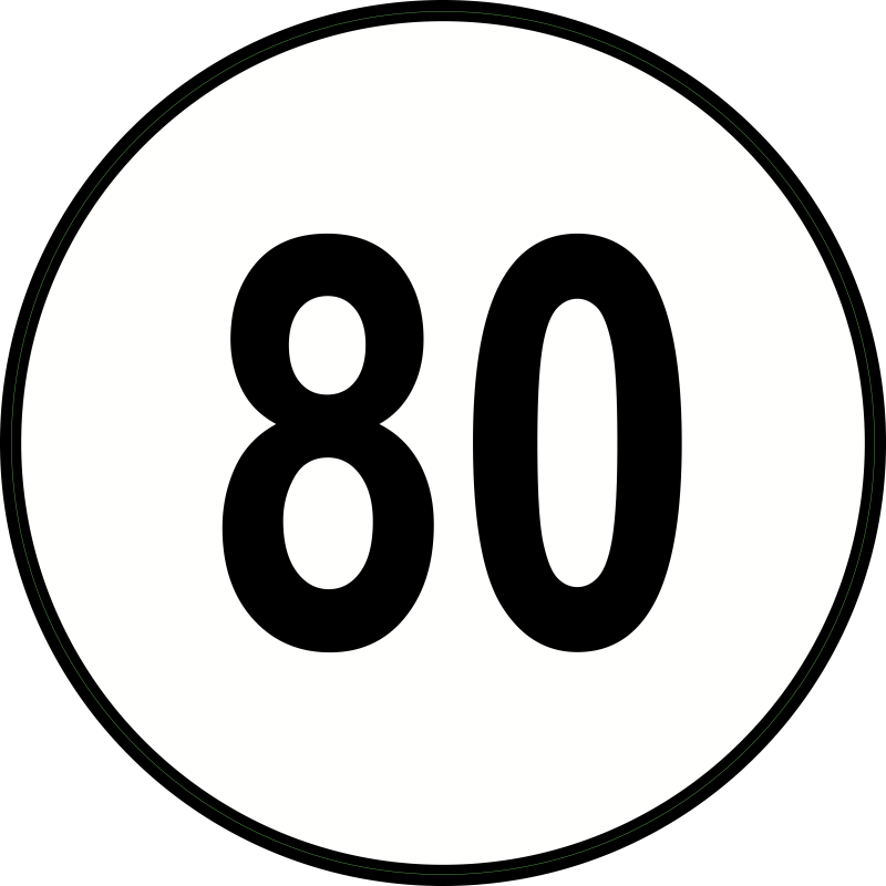 Limitation de vitesse 80