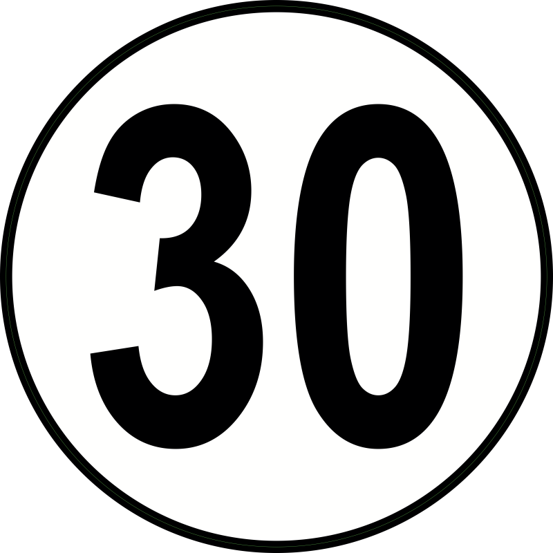 Limitation de vitesse 30
