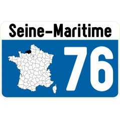 Sticker 76 Seine Maritime