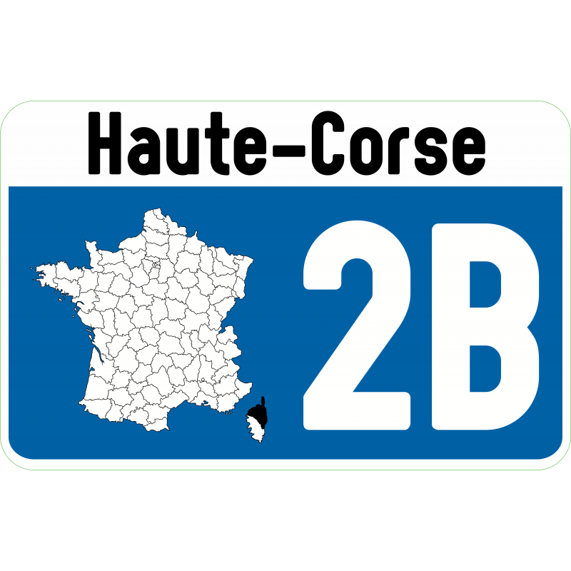 Sticker 2B Haute Corse