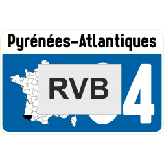 Sticker 64 Pyrennees atlantiques
