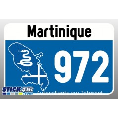 Sticker 972 martinique