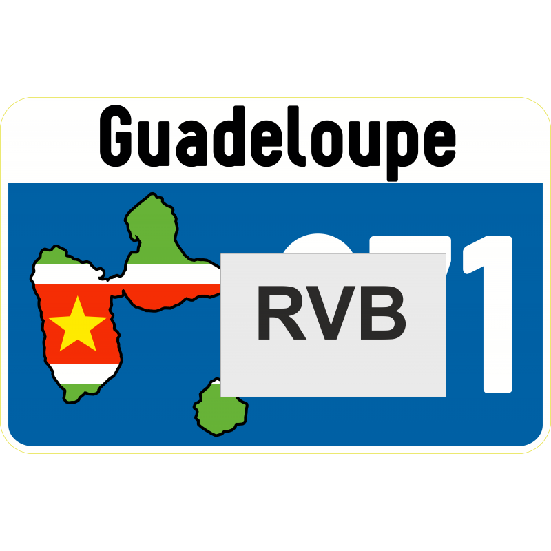 Sticker 971 guadeloupe