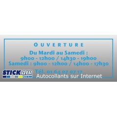 Autocollant Ouverture... Autocollant Ouverture...