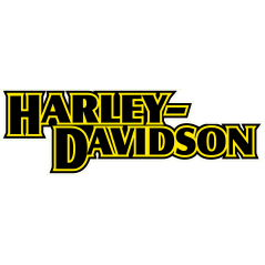 Harley Davidson noir et jaune