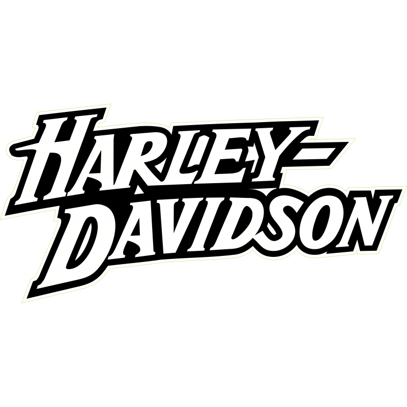 Harley Davidson blanc et noir
