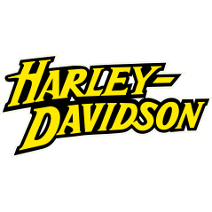 Harley Davidson jaune et noir