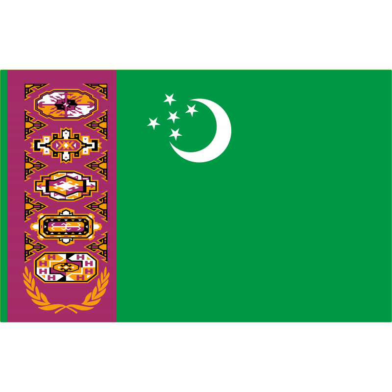 Drapeau Turkmenistan