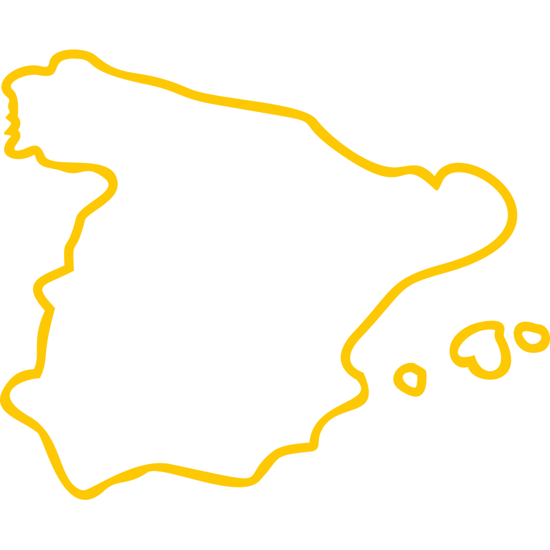 Carte Espagne contour