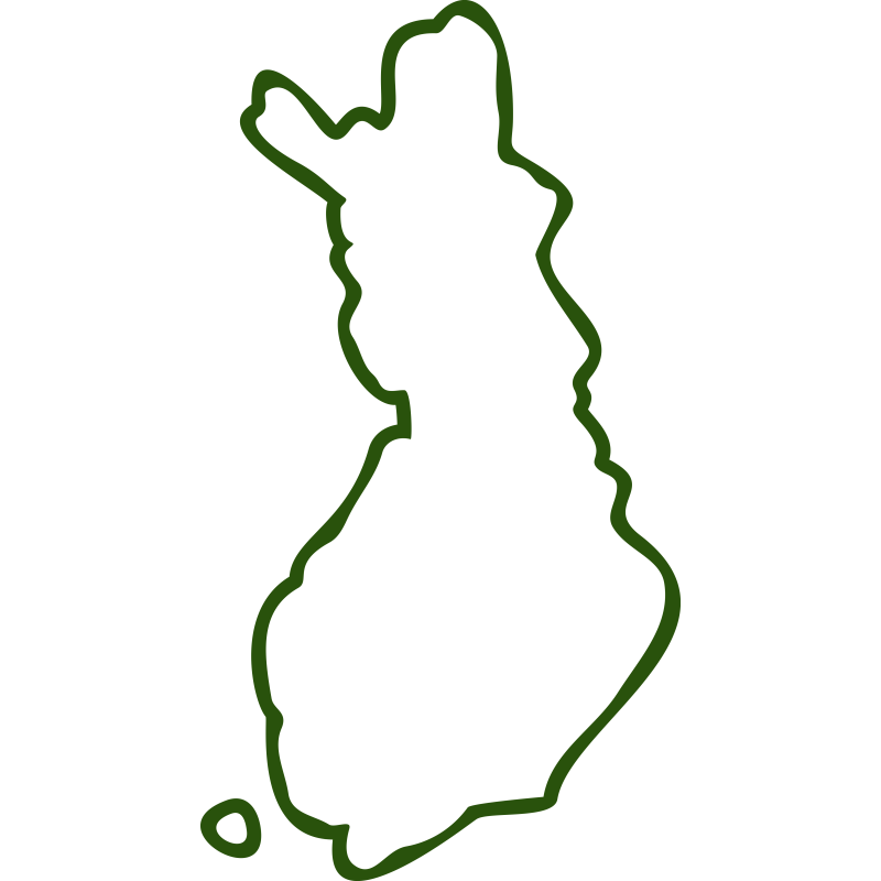 Carte Finlande contour
