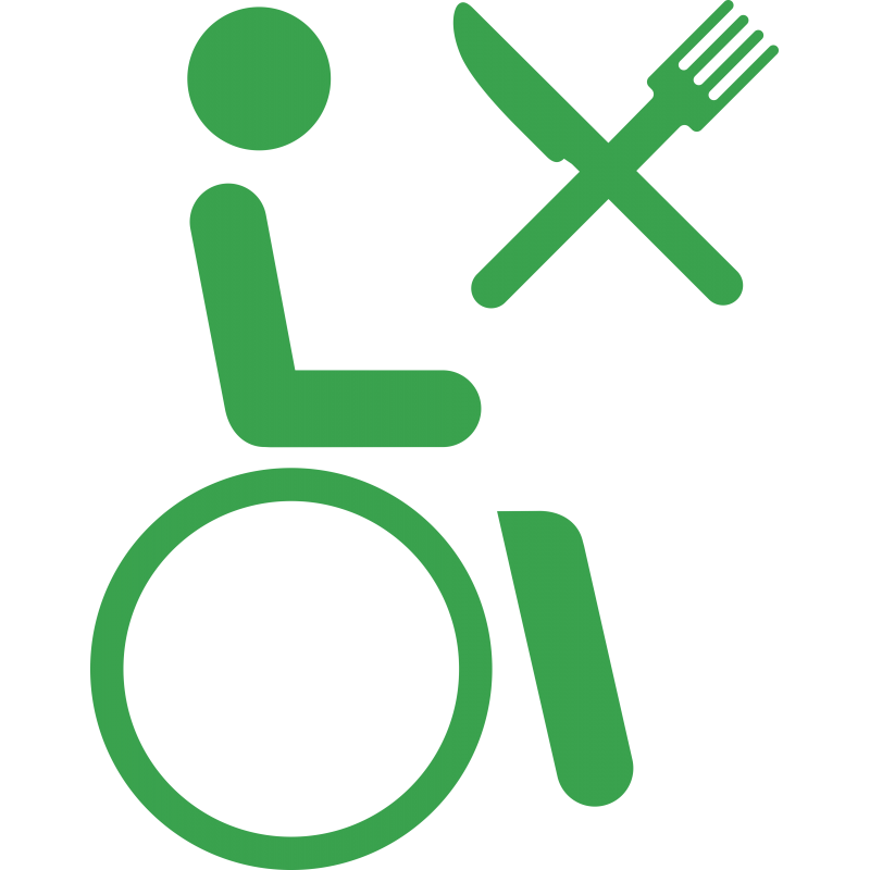 Restaurant places adaptées handicapé