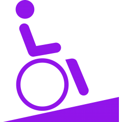 Rampe montante pour handicapé