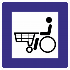 Chariot adapté aux handicapés