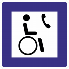 Pictogramme  telephone handicape