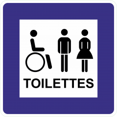 Toilette homme femme et handicapé
