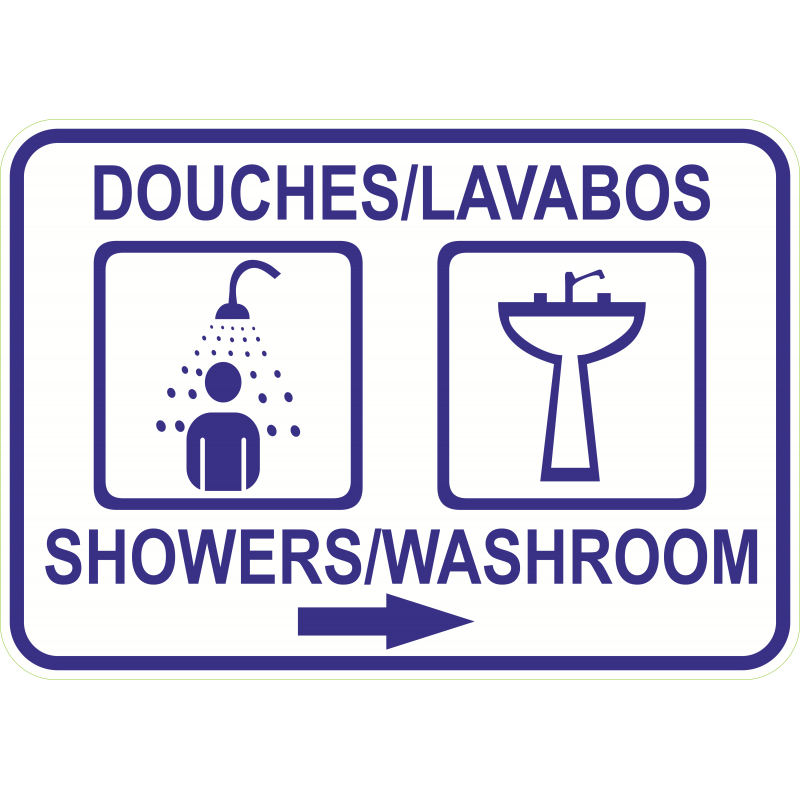 Douches et Lavabos à droite