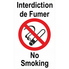 No Smoking anglais francais