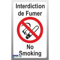 No Smoking anglais francais