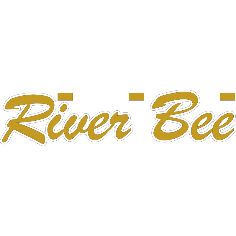 River Bee blanc et or brillant River Bee blanc et or brillant