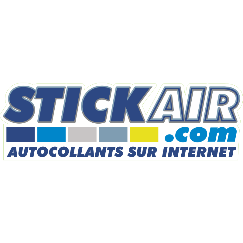 STICKAIR logo 1 coupe Base line
