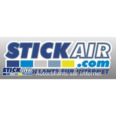 STICKAIR logo 1 coupe Base line