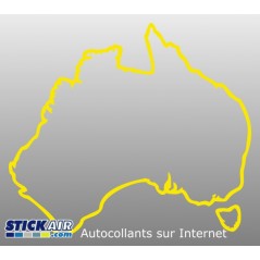 Carte Australie contour