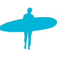Surfeur et surf