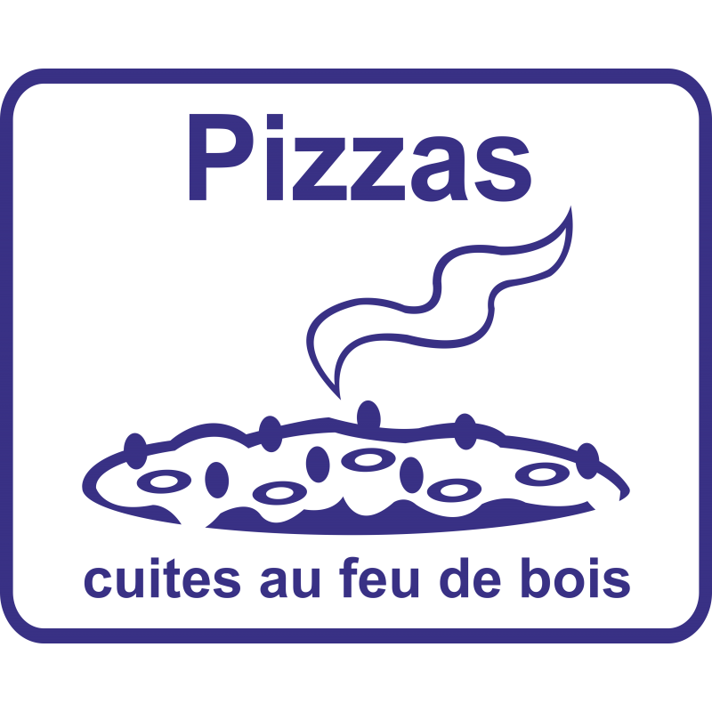 Pictogramme pizzas au feu de bois Pictogramme pizzas au feu de bois