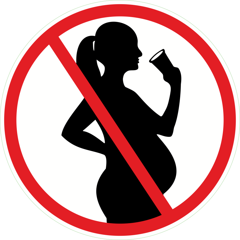 Interdiction de boire pour les femmes enceintes