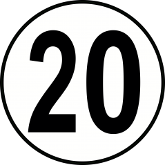 Limitation de vitesse 20