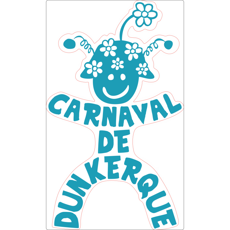 Carnaval Dunkerque turquoise